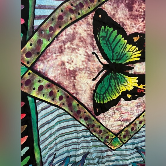 Bali Butterfly Sarong Paleo Wrap Scarf Shawl Tapestry - Beach Boho Hippie - Picture 2 of 10